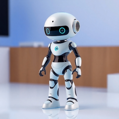 AI companion toy with a sleek and modern design
